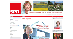 Desktop Screenshot of bettina-hagedorn.de